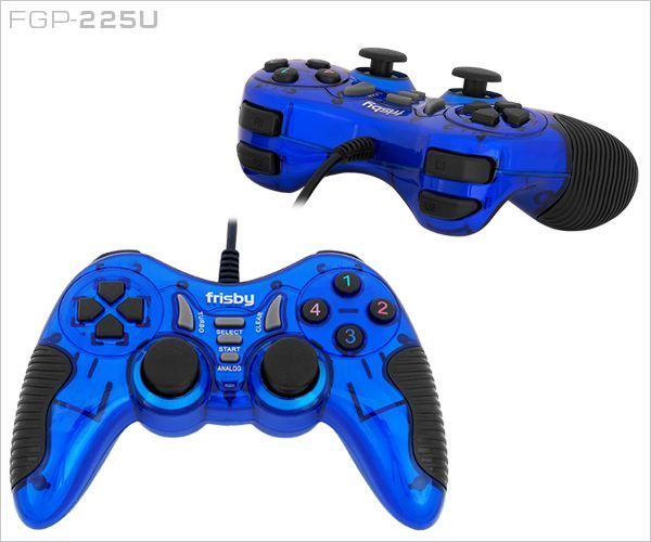 FGP-225U Titreşimli PC PS3 Usb Analog Mavi Gamepad