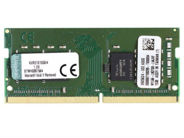 KVR21S15S8-4 4 GB 2133MHz DDR4 Value Notebook Kutulu RAM