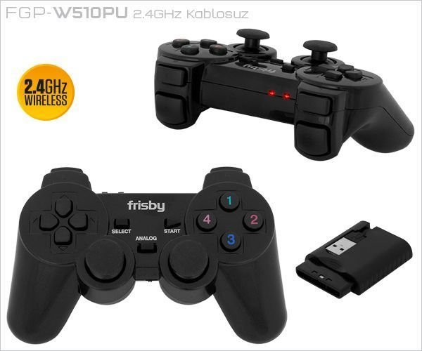 FGP-W510PU WIFI Usb PS2,PS3 Gamepad