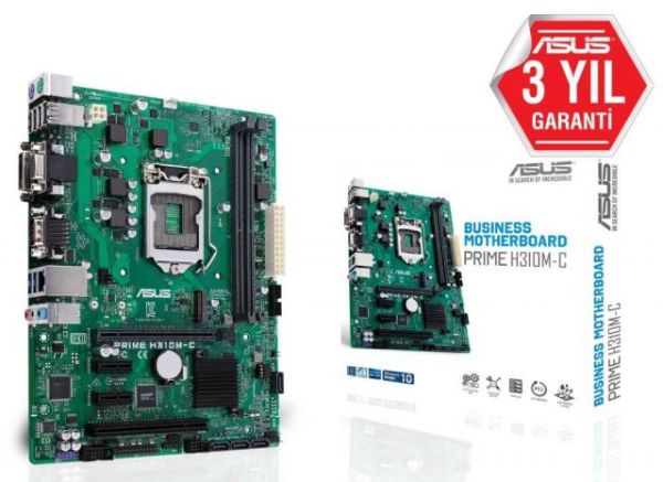 PRIME-H310M-C Intel H310 1151 DDR4 2666MHz DVI/VGA M2 USB3.1 COM PCI Anakart