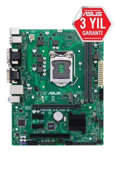 PRIME-H310M-C Intel H310 1151 DDR4 2666MHz DVI/VGA M2 USB3.1 COM PCI Anakart