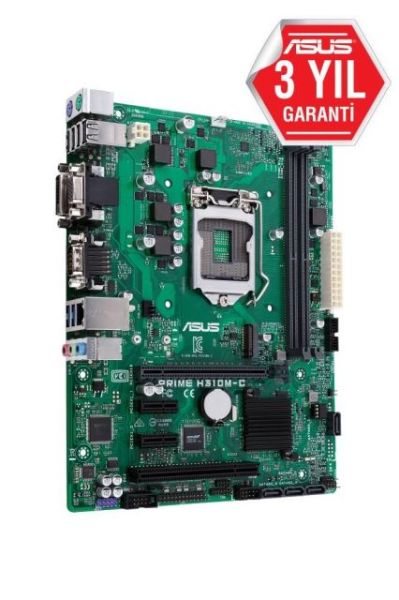 PRIME-H310M-C Intel H310 1151 DDR4 2666MHz DVI/VGA M2 USB3.1 COM PCI Anakart