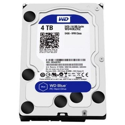WD40EZRZ 4TB 3.5'' 5400RPM Sata3 64MB Blue Dahili Masaüstü HardDisk