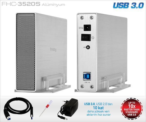 FHC-3520S FHC-3520S USB 3.0 SATA HDD KUTU GÜMÜŞ