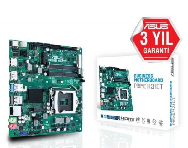 PRIME-H310T Intel H310 1151 DDR4 2666MHz LVDS/DP/HDMI M2 USB3.1 Anakart