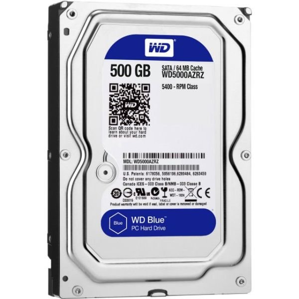 WD5000AZRZ 500GB 3.5'' 5400RPM Sata3 64MB Blue Dahili Masaüstü HardDisk
