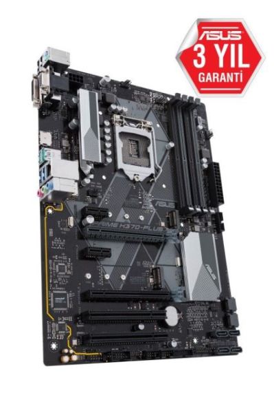 PRIME-H370-PLUS Intel H370 1151 DDR4 2666MHz HDMI/DVI/VGA M2 USB3.1 PCI Anakart