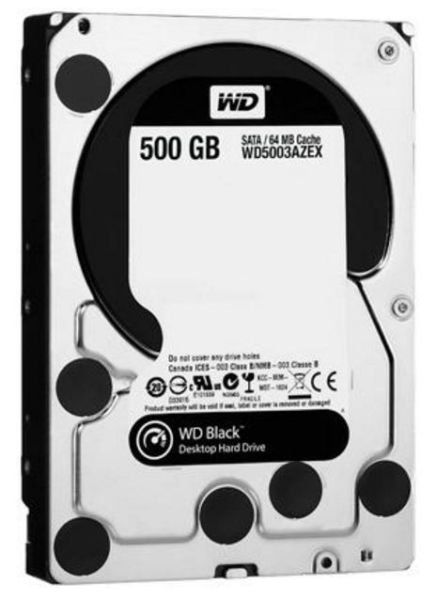 WD5003AZEX 500GB 3.5''7200RPM 64MB Sata3 Black Sabit Disk Dahili HardDisk