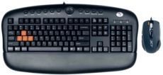 KX-2810-BK USB,Q TR Multimedya Klavye,7B+1 Optik Mouse Siyah Gamer Set