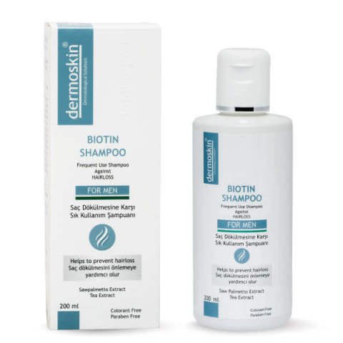 Dermoskin Erkekler İçin Saç Dökülmesine Karşı Biotin Şampuan 200 ml.