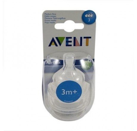 Philips Avent Natural Akışkan Ayarlı Biberon Emziği 3ay+ 2li