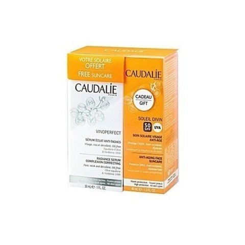 Caudalie Güneş Bakım Seti - Vinoperfect Serum + Soleil Divin Spf50