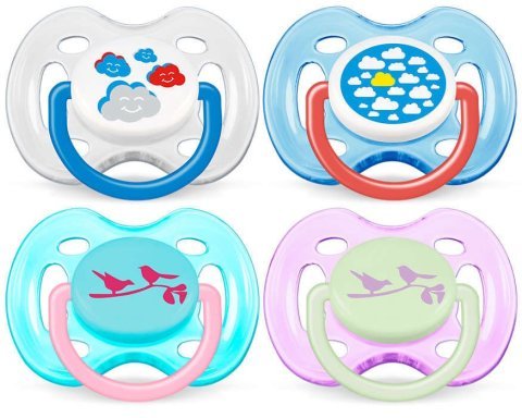 Philips Avent Desenli Yalancı Emzik 0-6 Ay 2li