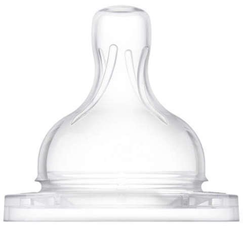 Philips Avent Silikon Biberon Emziği No:4 6 Ay+ 2li