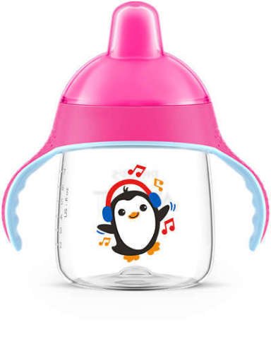 Philips Avent Penguen Damlatmaz Bardak Pembe 12 Ay+ 260 ml.
