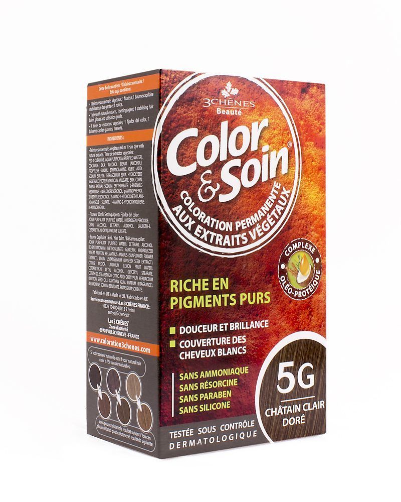 Color Soin 5G Chatain Clair Dore Pırıltılı Açık Kestane