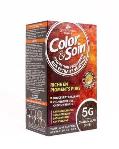 Color Soin 5G Chatain Clair Dore Pırıltılı Açık Kestane