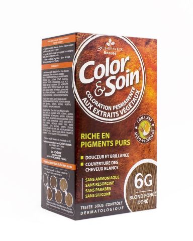 Color Soin 6G Blond Fonce Dore Parıltılı Koyu Sarı
