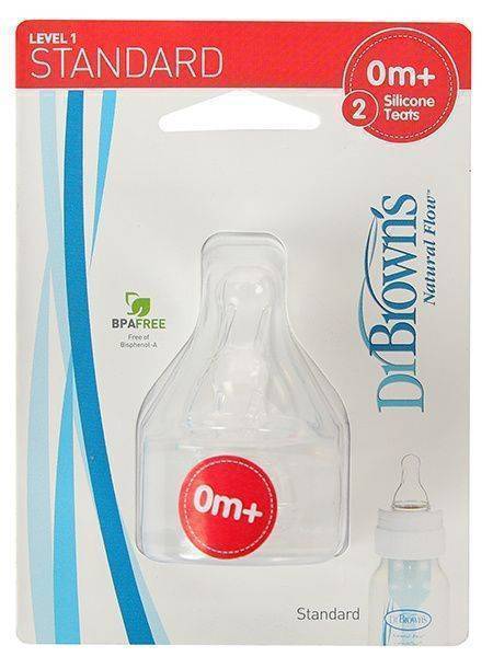 Dr Browns 1. Aşama Dar Ağız Biberon Emziği 302 0 Ay+ 2li