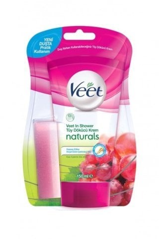 Veet Tüy Dökücü Naturals Duşta Krem 150 ml. Üzüm Çekirdeği Hassas Ciltler İçin