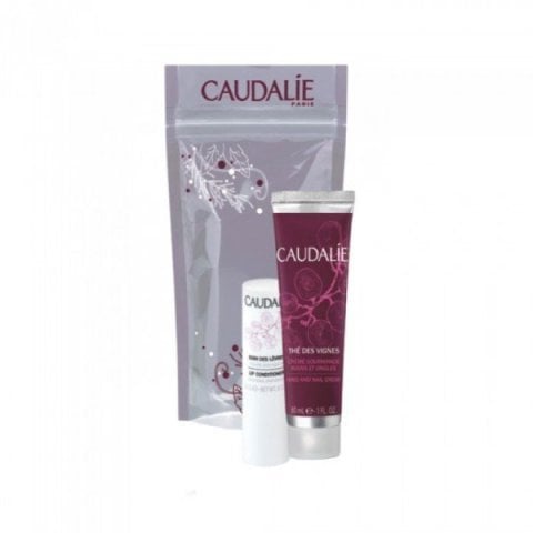 Caudalie Lips Conditioner Stick and The des Vignes Hand and Nail Cream Winter Duo