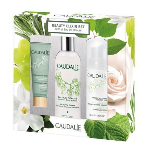 Caudalie Beauty Elixir Set (Güzellik İksiri + Temizleme Köpüğü + Detox Maskesi)