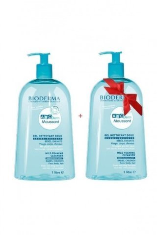 Bioderma Abcderm Foaming Cleanser Göz Yakmayan Temizleme Jeli 1 lt. (2. Bedava)