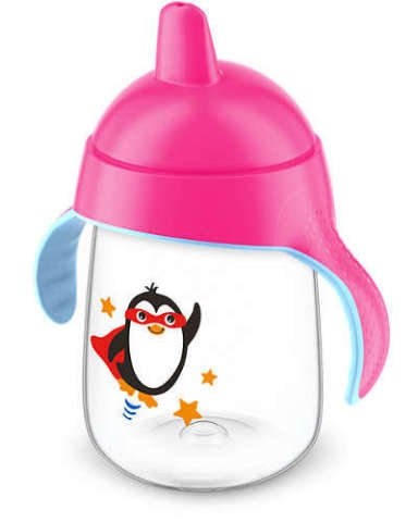 Philips Avent Penguen Damlatmaz Bardak Pembe 18 Ay+ 340 ml.
