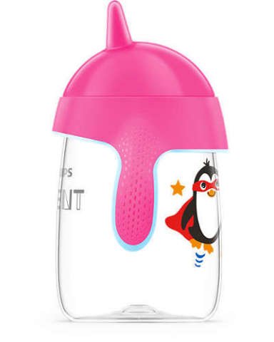Philips Avent Penguen Damlatmaz Bardak Pembe 18 Ay+ 340 ml.