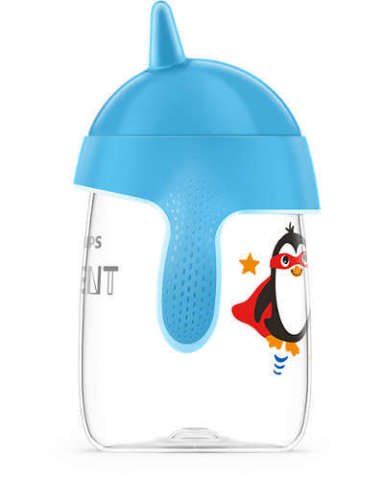Philips Avent Penguen Damlatmaz Bardak Mavi 18 Ay+ 340 ml.