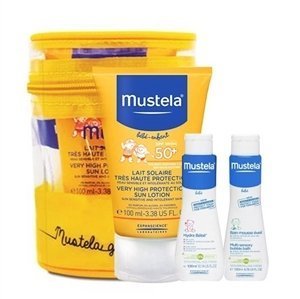 Mustela Very High Protection Sun Lotion 100 ml. - Güneş Spreyi Seti (50 ml. Saç ve Vücut Şampuanı + 50 ml. Vücut Nemlendiricisi Hediye)