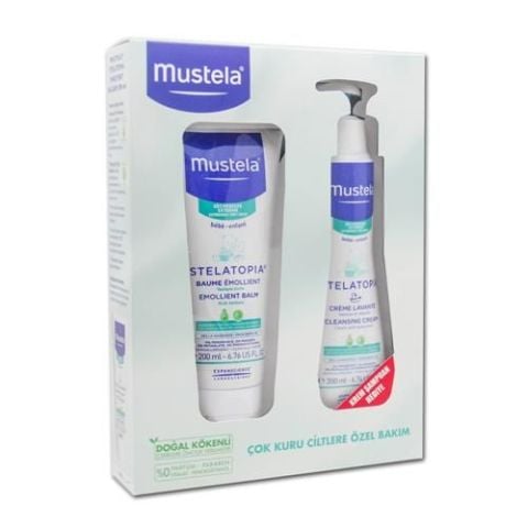 Mustela Stelatopia Emollient Balm 200 ml. + Cleansing Cream 200 ml.