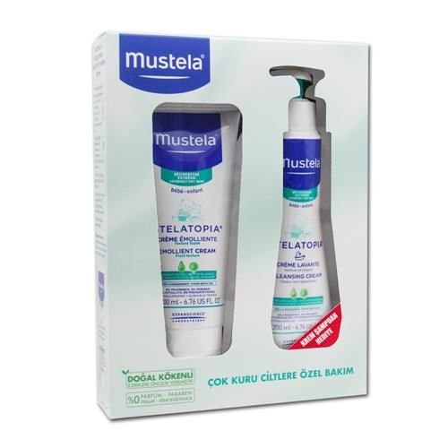 Mustela Stelatopia Emollient Cream 200 ml. + Cleansing Cream 200 ml.