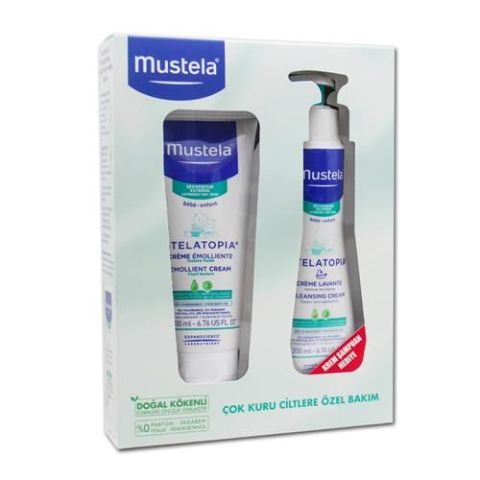 Mustela Stelatopia Emollient Cream 200 ml. + Cleansing Cream 200 ml.