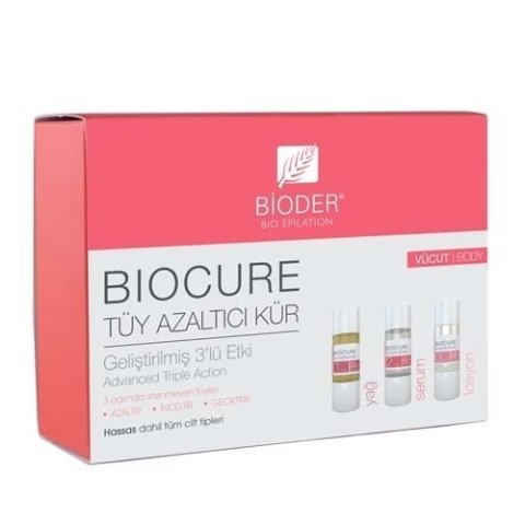 Bioder Bio Epilation Biocure Tüy Azaltıcı Kür (Vücut) 3x10 ml.