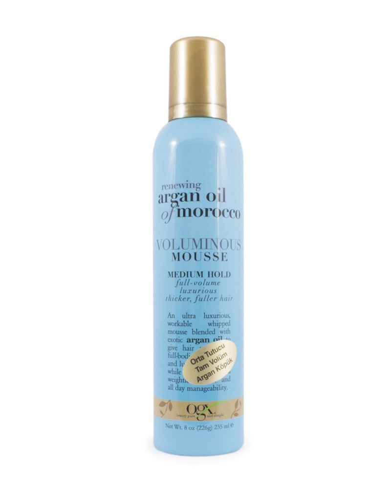 Organix Renewing Argan Oil of Morocco Voluminous Mousse Medium Hold 235 ml.
