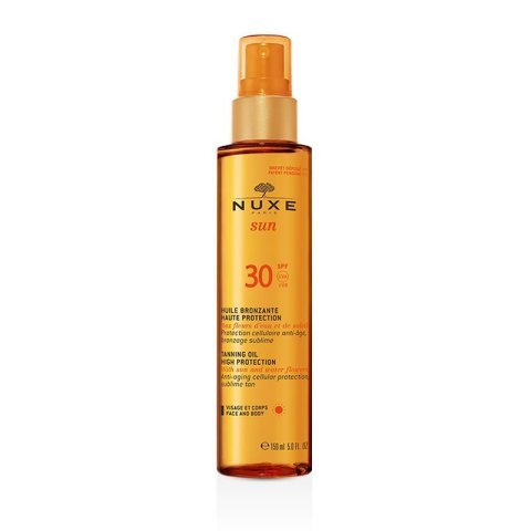 Nuxe Huile Bronzate Haute Protection Spf30 150 ml. - Bronzlaştırıcı Yüz ve Vücut Yağı
