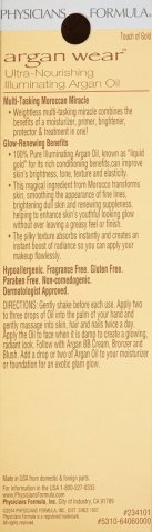 Physicians Formula Argan Wear Oil Touch of Gold 6406