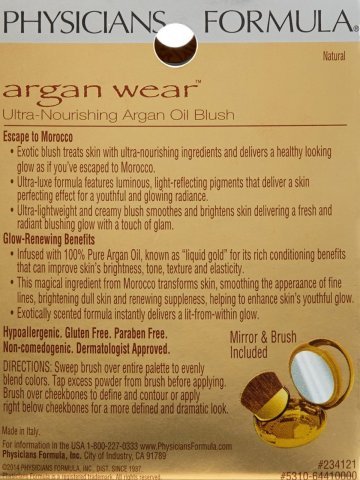 Physicians Formula Argan Wear Oil Blush Natural 6441