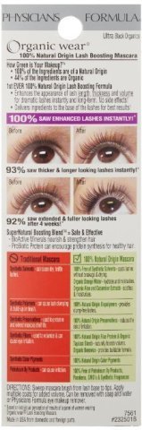 Physicians Formula Organic Wear Lash Boosting Mascara Ultra Black Organics 7561