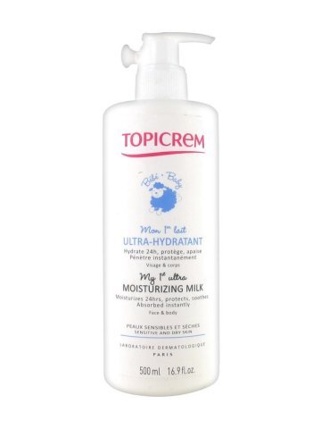 Topicrem Bebe Mon 1er Lait Ultra-Hydratant 500 ml.