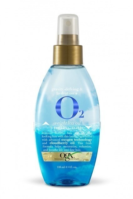 Organix Gravity Defying & Hydration O2 Weightless Oil Lifting Tonic 118 ml.