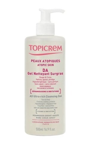 Topicrem AD Ultra Rich Cleansing Jel Face & Body 500 ml.