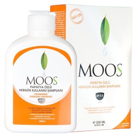 Moos Papatya Özlü Hergün Kullanım Şampuanı 200 ml.