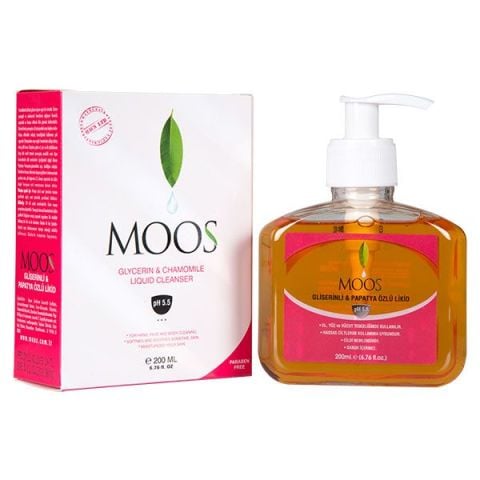 Moos Gliserinli & Papatya Özlü Hassas Ciltler İçin Likid 200 ml.