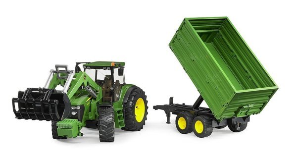 Bruder John Deere 7930 Kepçeli ve Römorklu Traktör