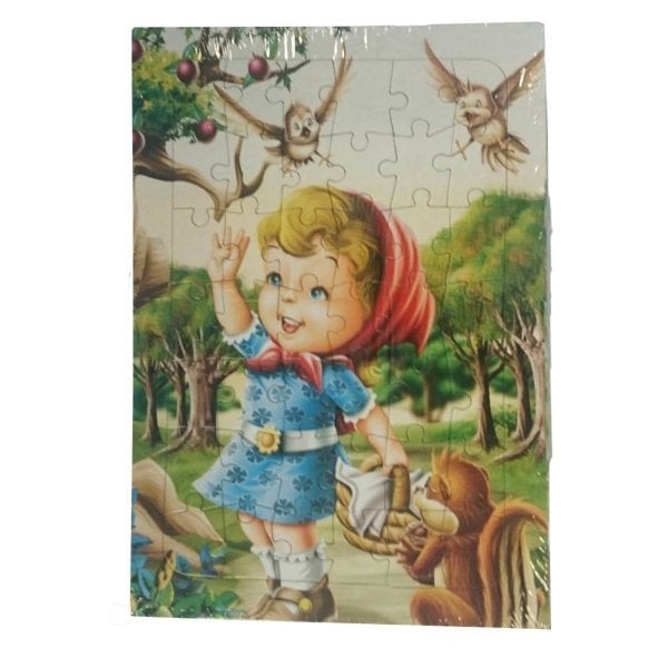 Oyuncak Puzzle Kırmızı Başlıklı Kız