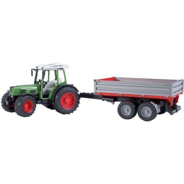 Bruder 02104 Fendt 209S Traktör & Kırmızı Römork