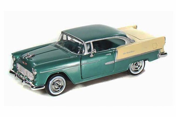 Motor Max Chevy Bel Air 1955 Model Metal Araba 1:24 Yeşil