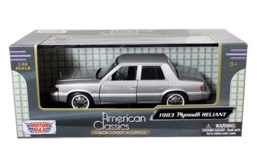 Motor Max Plymouth Realiant Model Metal Araba 1:24 Gri